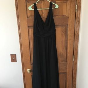 Lulu’s XL black bridesmaid v-neck formal dress